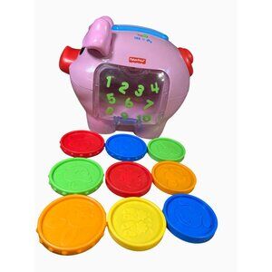 Vintage Fisher Price Laugh And Learn Musical Piggy Bank w/Sounds